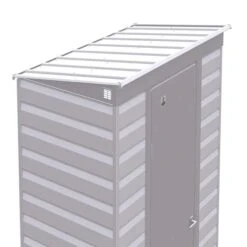 Arrow Select Steel Storage Shed, 6x4, Flute Grey -ShelterLogic || Arrow Shop scp64fg detail image 01