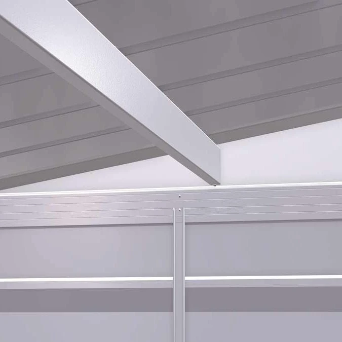 Arrow Select Steel Storage Shed, Pent, Flute Grey 10 Arrow Select Steel Storage Shed, Pent, Flute Grey - Image 10
