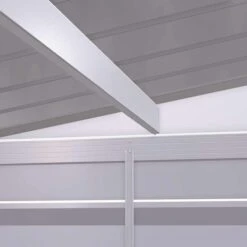 Arrow Select Steel Storage Shed, 6x4, Flute Grey -ShelterLogic || Arrow Shop scp64fg scp84fg scp104fg detail 01 1