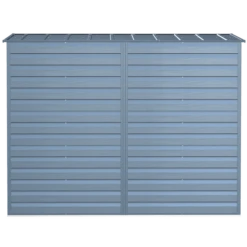 Arrow Select Steel Storage Shed, Pent, Blue Grey -ShelterLogic || Arrow Shop scp84bg silo image 05 1