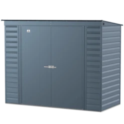 Arrow Select Steel Storage Shed, 8x4, Blue Grey -ShelterLogic || Arrow Shop scp84bg silo image 06