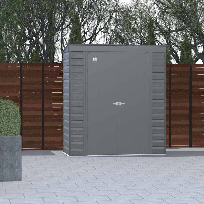 Arrow Select Steel Storage Shed, Pent, Charcoal 2 Arrow Select Steel Storage Shed, Pent, Charcoal - Image 2