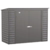 Arrow Select Steel Storage Shed, 8x4, Charcoal