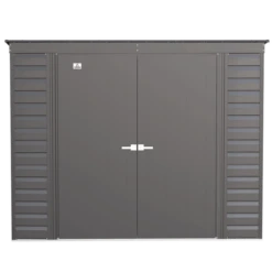 Arrow Select Steel Storage Shed, Pent, Charcoal 14 Arrow Select Steel Storage Shed, Pent, Charcoal -ShelterLogic || Arrow Shop scp84cc silo image 02 1