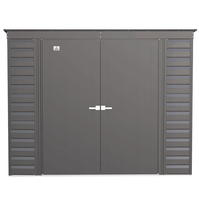 Arrow Select Steel Storage Shed, Pent, Charcoal 3 Arrow Select Steel Storage Shed, Pent, Charcoal - Image 3