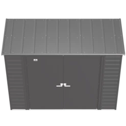 Arrow Select Steel Storage Shed, Pent, Charcoal 15 Arrow Select Steel Storage Shed, Pent, Charcoal -ShelterLogic || Arrow Shop scp84cc silo image 03 1