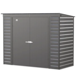Arrow Select Steel Storage Shed, 8x4, Charcoal 12 Arrow Select Steel Storage Shed, 8x4, Charcoal -ShelterLogic || Arrow Shop scp84cc silo image 06