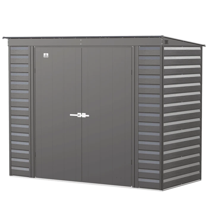 Arrow Select Steel Storage Shed, 8x4, Charcoal 6 Arrow Select Steel Storage Shed, 8x4, Charcoal - Image 6