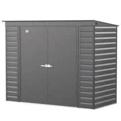 Arrow Select Steel Storage Shed, Pent, Charcoal 18 Arrow Select Steel Storage Shed, Pent, Charcoal -ShelterLogic || Arrow Shop scp84cc silo image 06 1