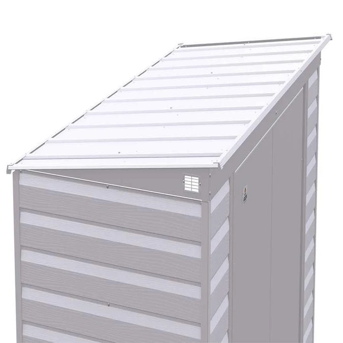 Arrow Select Steel Storage Shed, Pent, Flute Grey 9 Arrow Select Steel Storage Shed, Pent, Flute Grey - Image 9