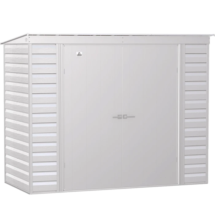 Arrow Select Steel Storage Shed, 8x4, Flute Grey 1 Arrow Select Steel Storage Shed, 8x4, Flute Grey