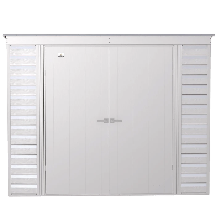 Arrow Select Steel Storage Shed, 8x4, Flute Grey 2 Arrow Select Steel Storage Shed, 8x4, Flute Grey - Image 2