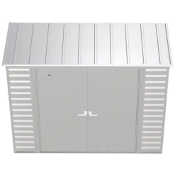 Arrow Select Steel Storage Shed, 8x4, Flute Grey 9 Arrow Select Steel Storage Shed, 8x4, Flute Grey -ShelterLogic || Arrow Shop scp84fg silo image 03