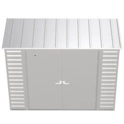 Arrow Select Steel Storage Shed, Pent, Flute Grey 15 Arrow Select Steel Storage Shed, Pent, Flute Grey -ShelterLogic || Arrow Shop scp84fg silo image 03 1