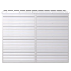 Arrow Select Steel Storage Shed, Pent, Flute Grey 17 Arrow Select Steel Storage Shed, Pent, Flute Grey -ShelterLogic || Arrow Shop scp84fg silo image 05 1