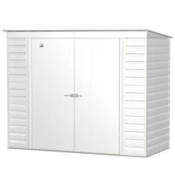 Arrow Select Steel Storage Shed, 8x4, Flute Grey 12 Arrow Select Steel Storage Shed, 8x4, Flute Grey -ShelterLogic || Arrow Shop scp84fg silo image 06