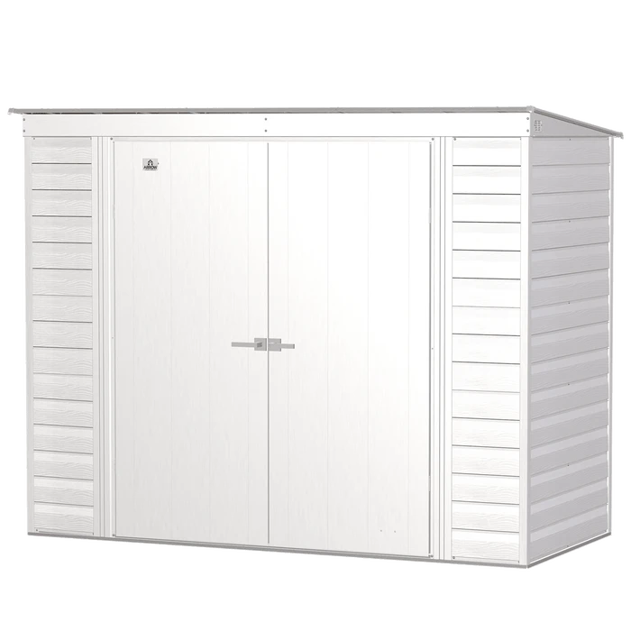 Arrow Select Steel Storage Shed, 8x4, Flute Grey 6 Arrow Select Steel Storage Shed, 8x4, Flute Grey - Image 6