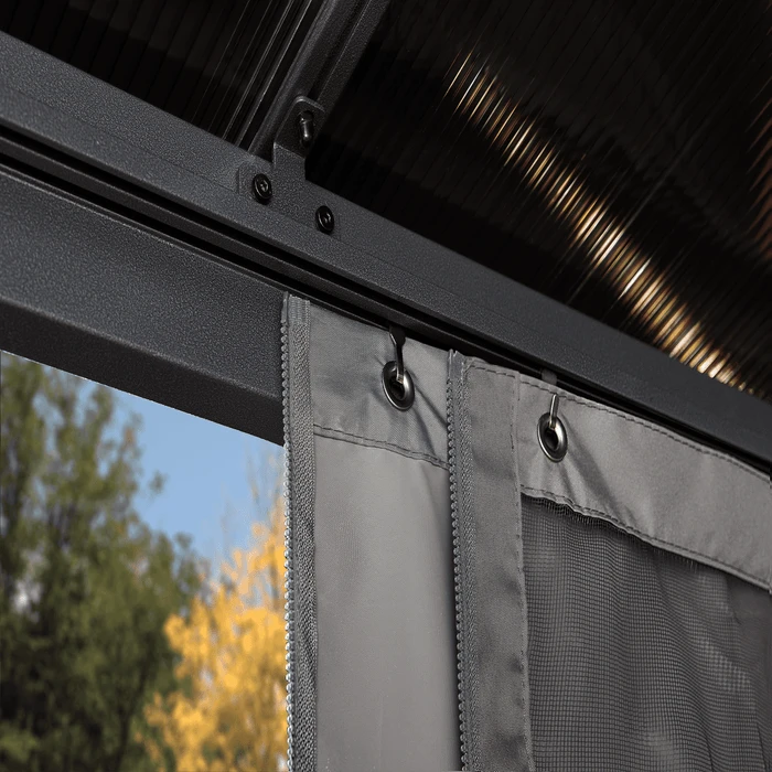 Sojag Pompano 10 Ft. X 12 Ft. Wall Gazebo 8 Sojag Pompano 10 Ft. X 12 Ft. Wall Gazebo - Image 8