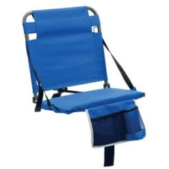 ShelterLogic BLEACHER BOSS BUD STADIUM SEAT W/ POUCH BLUE
