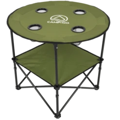 ShelterLogic 28" Diameter Material Round Portable Table Green