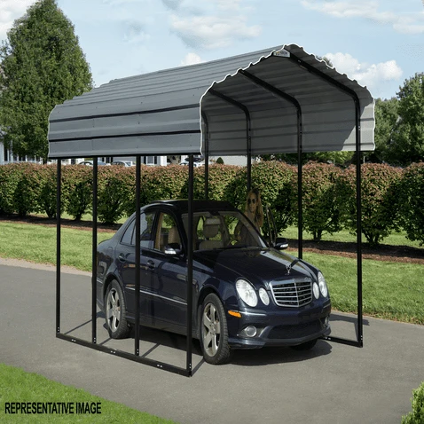 Arrow Carport 10x20x09 Charcoal BKP 11 Arrow Carport 10x20x09 Charcoal BKP - Image 11