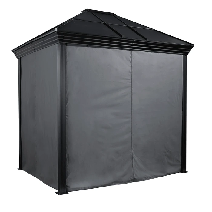 Cambridge Grey Spun Polyester Curtains 10 Ft. X 12 Ft. 1 Cambridge Grey Spun Polyester Curtains 10 Ft. X 12 Ft.