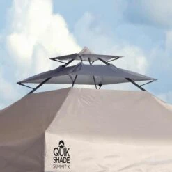 Summit X SX170 Straight Leg Pop-Up Canopy, 10 Ft. X 17 Ft. Taupe 17 Summit X SX170 Straight Leg Pop-Up Canopy, 10 Ft. X 17 Ft. Taupe -ShelterLogic || Arrow Shop sx taupe detail image 08