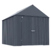 Arrow Elite Steel Storage Shed, 12x14, Anthracite