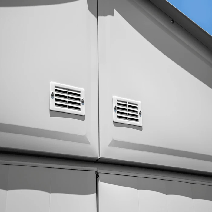 Arrow Select Steel Storage Shed, 12x12, Flute Grey 13 Arrow Select Steel Storage Shed, 12x12, Flute Grey - Image 13