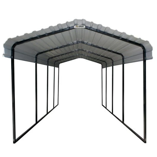 Arrow Carport 12x24x09 Charcoal BKP 1 Arrow Carport 12x24x09 Charcoal BKP