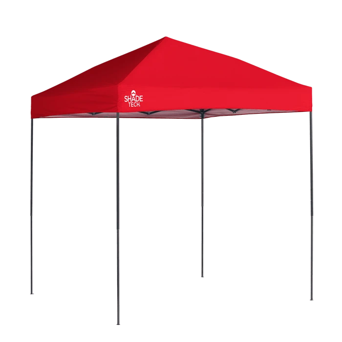 ShelterLogic Shade Tech Straight Leg Pop-Up Canopy Tent Red 1 ShelterLogic Shade Tech Straight Leg Pop-Up Canopy Tent Red