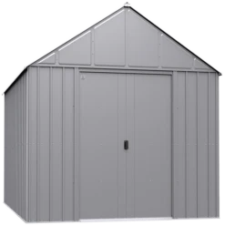 ShelterLogic || Arrow Shop 12 Arrow Classic Metal Shed, 12 X 17, Flute Grey