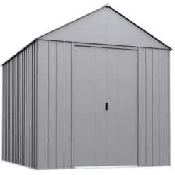 Arrow Classic Metal Shed, 14 X 17, Flute Grey