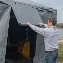 Universal Winter Gazebo Cover, 12 Ft. X 12 Ft. Grey -ShelterLogic || Arrow Shop universal cover grey image 06 2