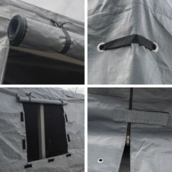 Universal Winter Gazebo Cover, 12 Ft. X 12 Ft. Grey -ShelterLogic || Arrow Shop universalcover 4up 2