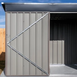 Arrow Cover-IT 6x4 Ft. Grey Metal Shed -ShelterLogic || Arrow Shop ur0tyj4dses0gwm6t2pz 1