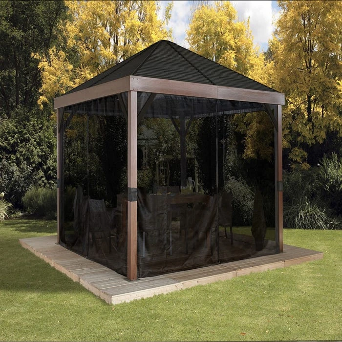 Valencia Gazebo Wood Finish 12 X 12 Ft. 5 Valencia Gazebo Wood Finish 12 X 12 Ft. - Image 5
