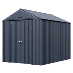 Arrow Elite Steel Storage Shed, 10x14, Anthracite 8 Arrow Elite Steel Storage Shed, 10x14, Anthracite -ShelterLogic || Arrow Shop vavazs34vjt9x4it4kse