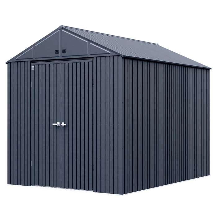 Arrow Elite Steel Storage Shed, 10x14, Anthracite 3 Arrow Elite Steel Storage Shed, 10x14, Anthracite - Image 3