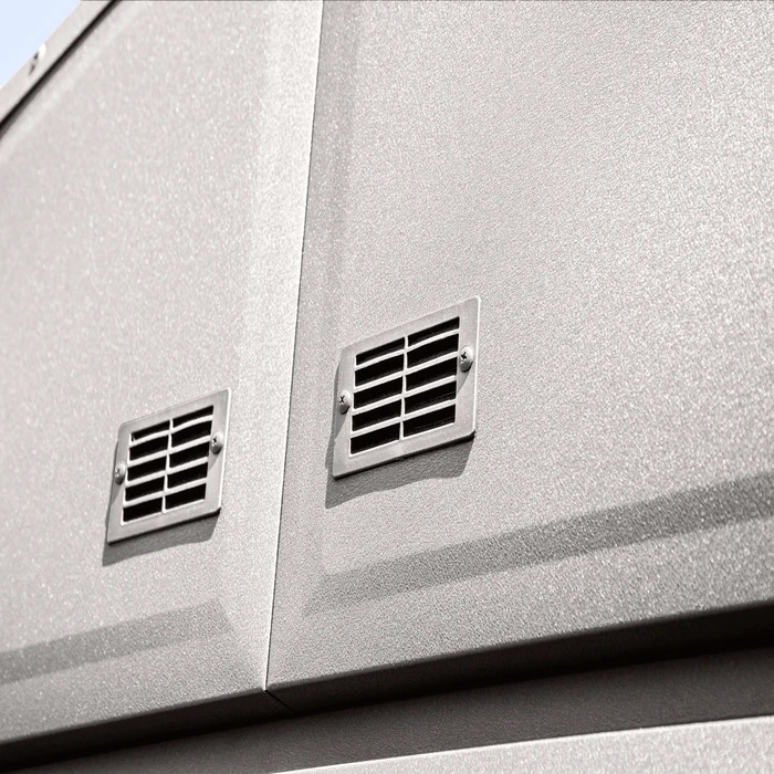 Arrow Elite Steel Storage Shed, 14x16, Cool Grey 6 Arrow Elite Steel Storage Shed, 14x16, Cool Grey - Image 6