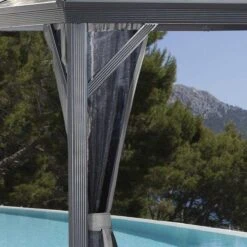 Verona Hardtop Gazebo, 10 Ft. X 10 Ft. Dark Gray 9 Verona Hardtop Gazebo, 10 Ft. X 10 Ft. Dark Gray -ShelterLogic || Arrow Shop verona grey detail image 02