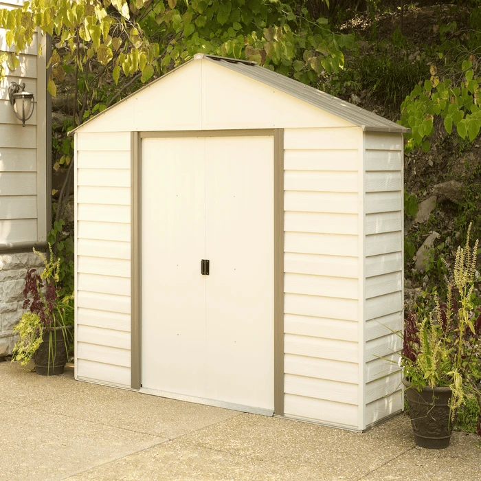 MILFORD VYNIL AND STEEL BIKE STORAGE SHED 10X2 4 MILFORD VYNIL AND STEEL BIKE STORAGE SHED 10X2 - Image 4
