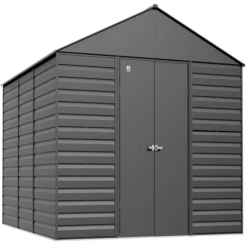Arrow Select Steel Storage Shed, 14x17, Charcoal