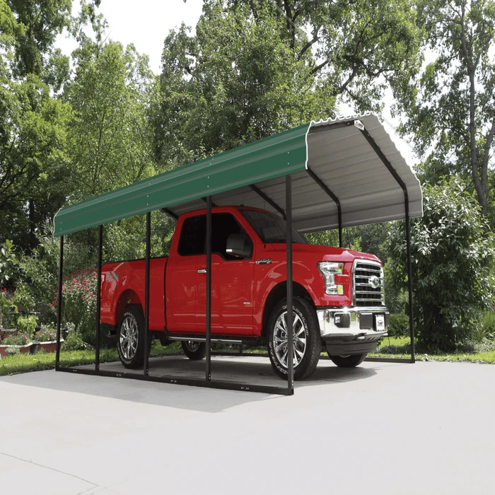 ARROW GREEN STEEL 12X20X7 CARPORT 2 ARROW GREEN STEEL 12X20X7 CARPORT - Image 2