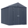 Arrow Elite Steel Storage Shed, 10x14, Anthracite