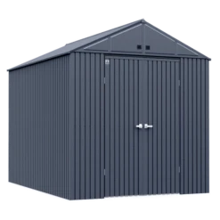 Arrow Elite Steel Storage Shed, 10x14, Anthracite