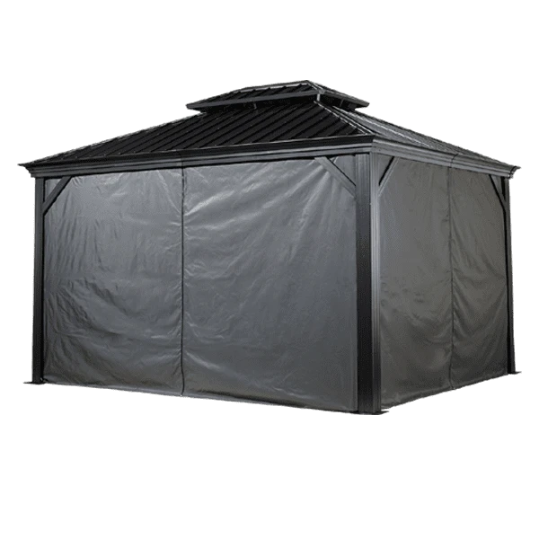 Sojag 12x14 Ft. Grey Curtains For Monaco/Messina/Mykonos Gazebos 1 Sojag 12x14 Ft. Grey Curtains For Monaco/Messina/Mykonos Gazebos