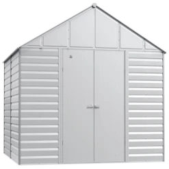 Arrow Select Steel Storage Shed, 12x12, Flute Grey