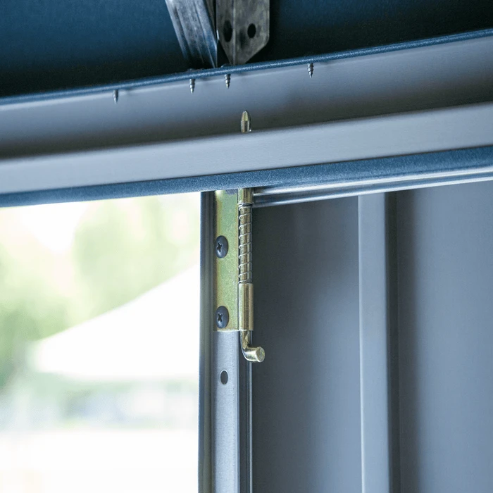 Arrow Elite Steel Storage Shed, 12x12, Blue Grey 9 Arrow Elite Steel Storage Shed, 12x12, Blue Grey - Image 9