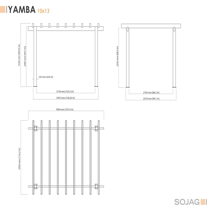 Yamba 10 Ft. X 13 Ft. Pergola 12 Yamba 10 Ft. X 13 Ft. Pergola - Image 12